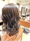 ミディアム ランダムレイヤーパーマ