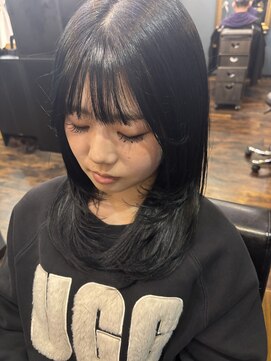 ネイビーブラック×レイヤー