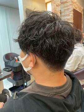 ルページ 千葉(lpage) メンズカット/ブルーブラック/フェザーパーマ[千葉/千葉駅]