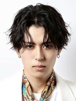 ルーシー 渋谷(LUCEY)&nbsp;センターパートフェザーパーマシャドウパーマメンズパーマ