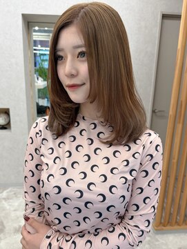 アロ 大阪梅田(alo) 【momoa】1ブリーチでブラウンカラー《ブリーチ/大阪梅田》