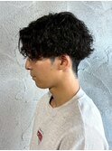MEN’S HAIR/波巻きツイストスパイラル/リバースセンターパート