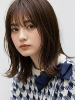 コトナ 越谷店&nbsp;ミディアム20代30代ストレートレイヤー前髪なし前髪あり越谷