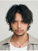 大阪梅田ツイストスパイラルパーマ波巻きパーマセンターパート◆