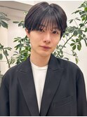 シースルーマッシュ/韓国ダウンパーマ/黒髪/渋谷