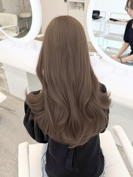 アイシー 表参道(ICY) うるツヤくびれヘア＊ブリーチなしダブルカラーオリーブベージュ