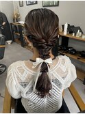 【WAVY hair set】結婚式ヘアセット編みおろし