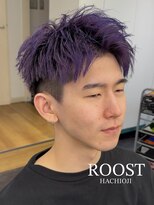 ルースト 八王子店(ROOST)&nbsp;MEN'SHAIR/アップバングショート/バブルガムパープル/八王子