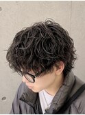波巻きパーマセンターパートスパイラルパーマツイストパーマ韓国