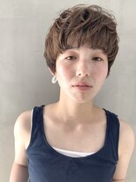 ミィ 表参道(mee.)&nbsp;【mee.】 ショートマッシュ パーマ風ウェーブ