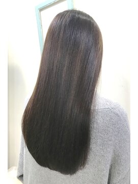 ヘアープロデュース ケー(HairProduceK) 20代30代40代透明感ツヤ感ナチュラルストレートロングベージュ