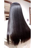 カット+プレミアム酸性ストレート【髪質改善】+TR¥19000 ×