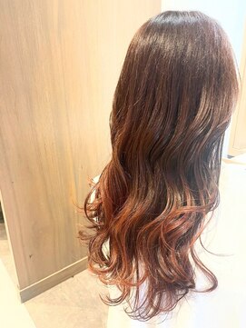 アフィックスヘア 新小岩(affix hair) ハイトーンカラ-×チェリーレッド