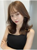 小顔に見えるくびれヘア　レイヤーカット　透明感カラー　KAKO
