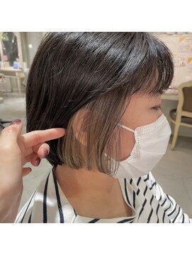 ドット ヘアー(dot.hair) イヤリングカラー×グレージュ