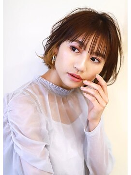 アムネシア たまプラーザ(AMNESIA) ゆるふわボブ/イヤリングカラー/インナーカラー