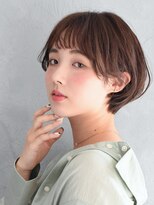 アース クロスガーデン川崎店(HAIR&MAKE EARTH)&nbsp;川崎＿レディース＿丸みショート＿耳掛けひし形ショート