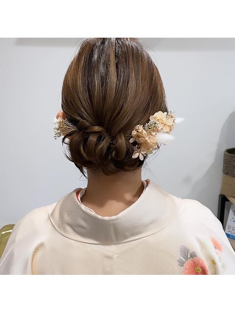 ダウンヘアセット