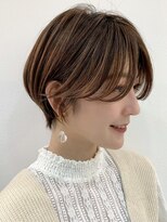 ハローバイシー 仙台(Hello by Sea)&nbsp;ブリーチなしハイトーン×マッシュショート/韓国風ボブ[仙台]