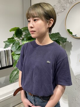 クリアーオブヘアー 栄南店(CLEAR of hair) オリーブカラー×ショート/osumi