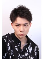 ネイビー(NAVY)&nbsp;王道アップバングショート ビジネスヘア