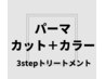 コスメパーマorデジキュアパーマ ＋カット＋カラー＋3stepトリートメント