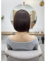 シアエミュー 新越谷店(SHEER emu)&nbsp;オレンジカラー×ミニボブ