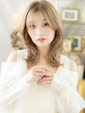 カバーヘア ブリス 川口(COVER HAIR bliss) 外国人風イヤリングカラーモテ髪くびれミディa川口10代20代30代