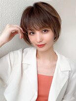 アフロート エル 大阪(AFLOAT L)&nbsp;大人可愛い/耳かけショートボブ/メルティカラー/似合わせカット