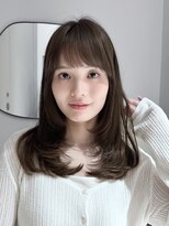 ミンクスオーバー(MINX OVER)&nbsp;ブラウンカラー／似合わせカット/グレージュブラウン／大手町