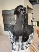 ヘアー アイス ルーチェ(HAIR ICI LUCE) 結婚式参列ヘアセットハーフアップタイトセット/中西