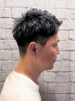 グレイスフル バーバープラチナム 六本木店(Graceful Barber platinum)&nbsp;メンズ／束感ショート／ツーブロック／刈り上げ／アップバング