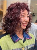 赤毛パーマ海外風ハードパーマくるくるパーマ