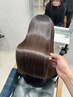 【髪の芯を整える】肌映えカラー＋艶髪カット＋ベースケア極上トリートメント