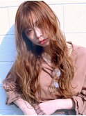 外国人風アッシュベージュ×ロングヘア