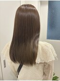ブリーチなしダブルカラーでつくるオリーブカラー