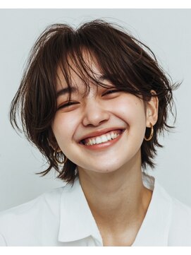 ルシードスタイル アウラ 松戸市五香(LUCIDO STYLE Aura) ナチュラルブラウンハッシュボブ/抜け感と柔らかさを演出大人