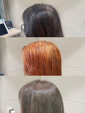 白髪染め剥がし/白髪ぼかしカラー/天王寺