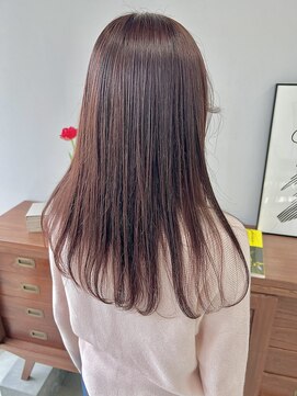 ヘアー アイス 御器所本店(HAIR ICI) 美髪ストレート×髪質改善◎艶髪ロングショコラブラウン
