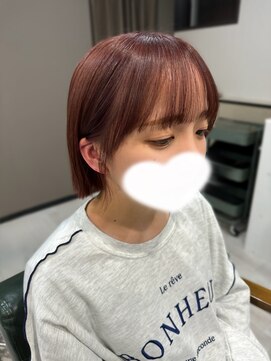 リム バイ ディーアンドティー(Lim by D&T) 【Lim】 ピンクブラウン × 顔周りカット