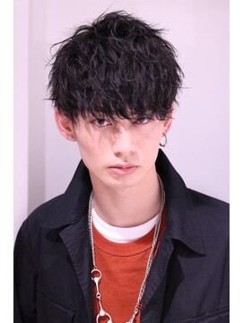 ネイビー(NAVY) 陰影で魅せる、シャドウパーママッシュ