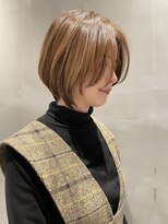 セブンベルベット(7 Velvet)&nbsp;長めショートボブ/赤み無しベージュ/小顔カット　【福岡聖容】