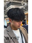 MEN’S HAIR/波巻ツイストスパイラル/フェザーパーマ/眉毛/原宿