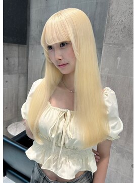 ワンズオゼ 渋谷(ONE's oze) ハイトーン/ダブルカラー/大人ガーリー/ダークアッシュ/似合わせ