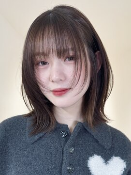 アイトーキョーエス 渋谷(AI TOKYO S) レイヤーボブ/オリーブベージュ/結べるボブ