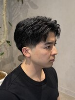 ジレス(Jiles)&nbsp;テーパーフェード/オールバックショート/メンズショート