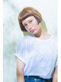 2セクションカラーのボブスタイル