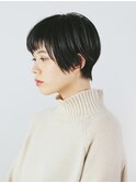 黒髪ナチュラルショートボブ