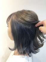 バトヘアー 渋谷本店(bat hair) ブルーアッシュ_インナーカラースパイラル