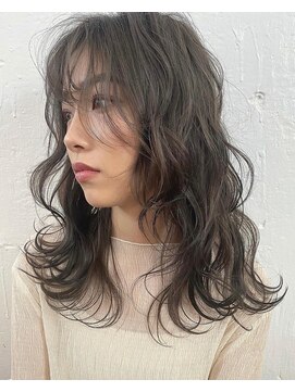 ジエクト 本店(The Ect) 大人ミディアム×グレージュ×透明感カラー×大人ガーリー